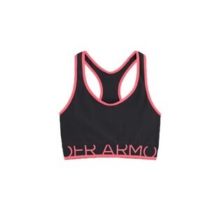 Under Armour Black Sports Bra with Pink Trim